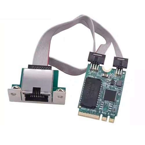 Adaptador de red Ethernet LAN de 2500 Mbps (2,5 Gbps) para placa base de escritorio: NGFF A+E-Key a RJ45 miniatura 1