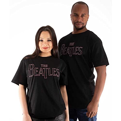 The Beatles – T-shirt Logo Drop T pour Adultes Unisexe - Les Beatles, Paul McCartney, John Lennon, RIngo Starr, George Harrison The Beatles - T-shirt Logo Drop T pour Adultes Unisexe – Image 5