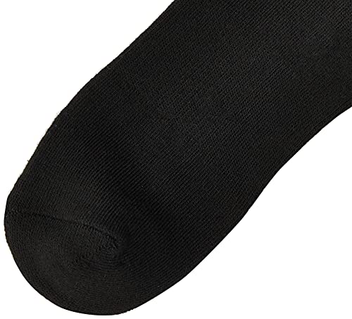 Champion Womens Double Dry 6-Pair Pack Logo Crew Socks, Black, 9 Us #TOP1