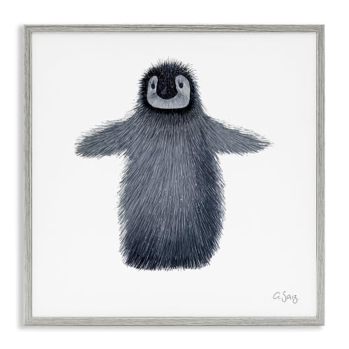 'Adorable Baby Penguin Bird Arctic Animal'| Framed Giclee Art