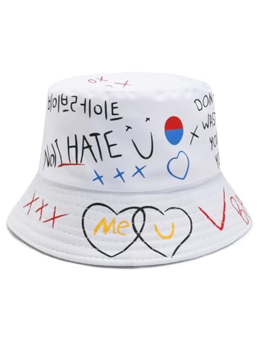 Image of Packable Reversible Printed Bucket Hat Unisex for Men Women Beach Fisherman Cap