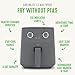 GreenLife 4.5QT Air Fryer, Mechanical Dial Controls, PFAS-Free Ceramic Nonstick Drawer, Adjustable Temp & Timer, LED Indicator, Oil-Less Cooking, Dishwasher Safe, Compact Family Size, Graphite