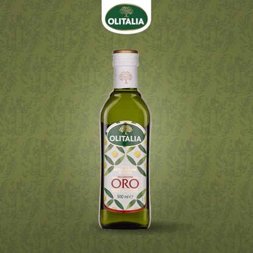 Image of Olitalia Extra Virgin Olive Oil Selezione ORO Italian • Premium Cold Extracted EVOO • Rich Fruity Flavor • Ideal for Cooking, Dressing, Salad & Mediterranean Diet, 16.91 fl oz ℮ 500 ml