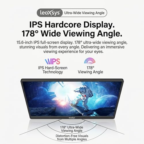 Image of 15.6 Inch Wireless Portable Monitor,Full HD 1080P IPS Display,Screen Mirroring via WiFi (Miracast /AirPlay), HDMI /Type-C Support,Compatible with Laptop,Android,iPhone,Mac,PS5 | 1 Year Warranty