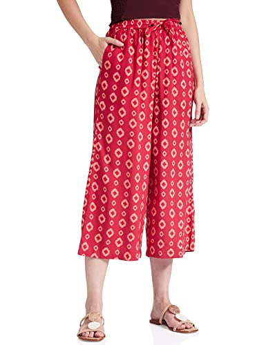 Image of Amazon Brand - Myx Women's Flared Fit Palazzo in Rayon (Available in Plus Sizes)