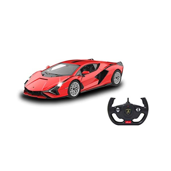 JAMARA Lamborghini SiÃ¡n FKP 37 2,4 GHz 1:14 TÃ¼r manuell - RC Auto, offiziell lizenziert, bis 1 Std Fahrzeit, ca 11 Km/h, perfekt nachgebildete Details, detaillierter Innenraum