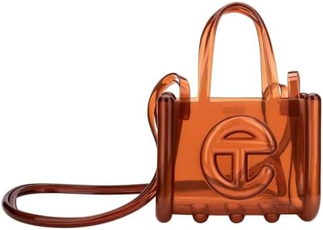 Melissa Telfar トートバッグ ブラウン Melissa X Telfar Small Jelly Shopper Marrom Transparente 34404-UN