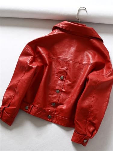 Womens Batwing Sleeve Pu Leather Jackets Boyfriend Style Motorcycles Jacket2