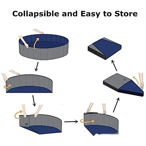 Aufblasbares Pool-Planschbecken,Swim Center Family Aufblasbarer Pool,PVC-Klappbad, Haustier-Swimmingpool-120 x 30CM – Bild 7