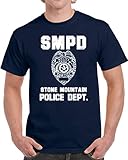 Stone Mountain Police Department Dept SMPD Officer Inspired Custom City Unisex T-Shirt Navy