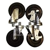 Caster Set of 4 South Bend Ranges, Polyolefin Wheel, 325 lbs Capacity