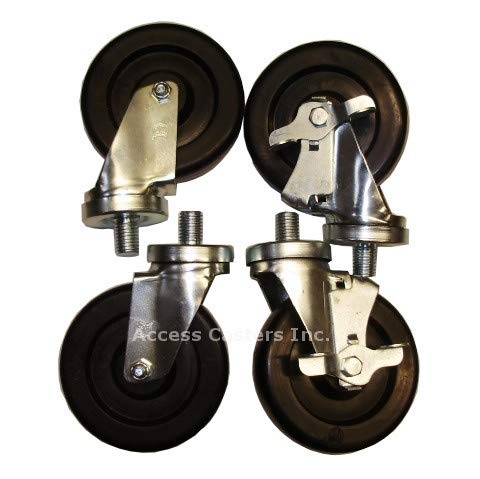 Caster Set of 4 South Bend Ranges, Polyolefin Wheel, 325 lbs Capacity