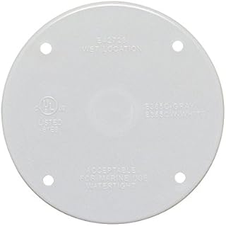 Sigma Electric Round Plastic Flat Box Cover for Wet Locations