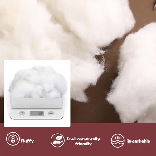 Image of BUTUZE 60g /2.1oz Polyfill Stuffing Fiber Fill, Premium Fiberfill for Craft, High Resilience Crochet Stuffing, Small Amount Stuffing for Stuffed Animals, Cotton Batting - Small Package