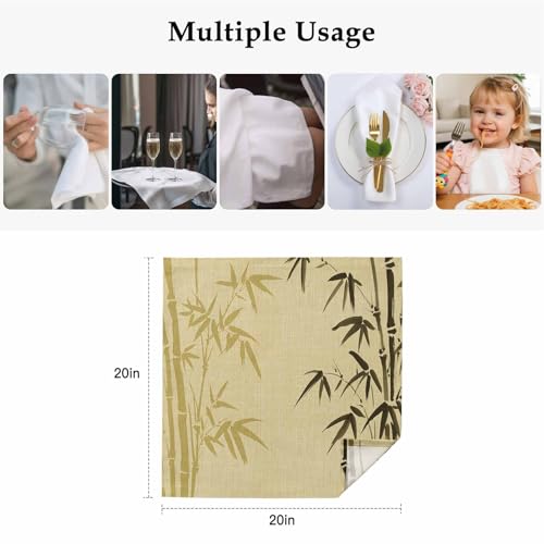 Servilletas de tela vintage set 4, 20 x 20 pulgadas miniatura 5