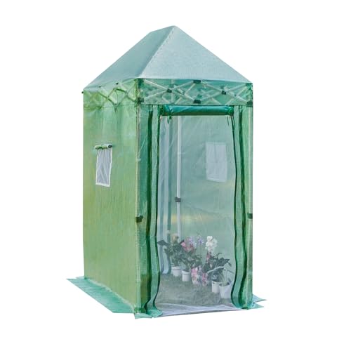 Image of Solayis Pop Up Greenhouse, 6x4 ft Portable Walk in Greenhouse