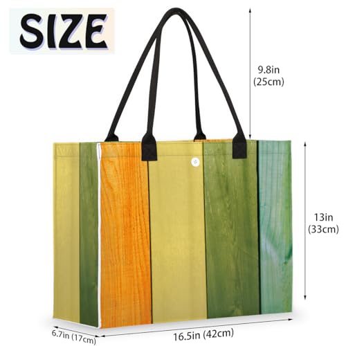 Coloured Wooden Pattern Tote Bag for Women Large Beach Bag Reusable Tote Bags for Work Travel Beach Shopping2