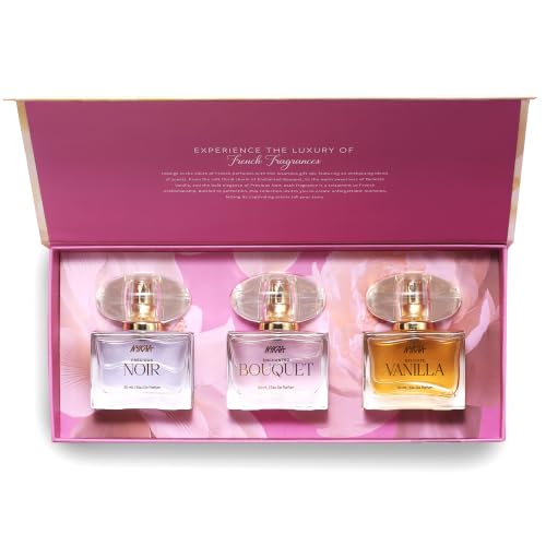 Image of Nykaa Moi Perfume Gift Set for Women| Pack of 3 EDP 30ml Each | Long Lasting | Travel Size Mini Perfumes | Set for Her | Luxury Scent Collection | Best Fragrance Gift Set| Fruity, Floral, Vanilla