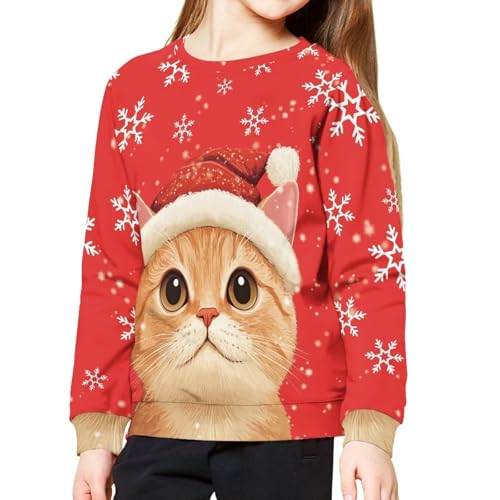 Kids Fall Crewneck Sweatshirt Casual Long Sleeve Pullover Tops4
