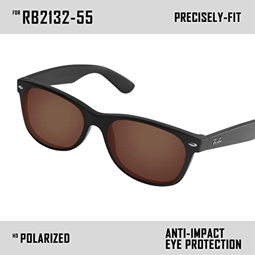 Image of Polarized Replacement Lenses for Ray-Ban Wayfarer RB2132 Sunglass