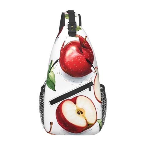 Morrales de viaje con diseño Apple Fruit para adultos miniatura 1