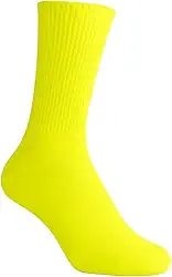 Meia Esportiva de Alta Visibilidade, Poliamida, para Academia, Ciclismo e Corrida, Tamanho Unico