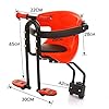 Siège de vélo pour enfant - Console amovible - Sécurité enfant - Siège de vélo avant - Siège bébé - Selle pour enfant avec pédales de soutien - Dossier pour VTT - Vélo de route - Accoudoirs et pédales #1