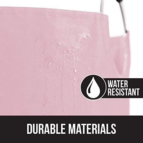 Gorilla Grip Large Laundry Basket, Collapsible Fabric Hamper, Padded Handles, 115L, Tall Foldable Clothes Baskets, Durable Linen Bins, Easy Carry Bags, Hampers For Kids Bedroom, Dorms, Light Pink #TOP4