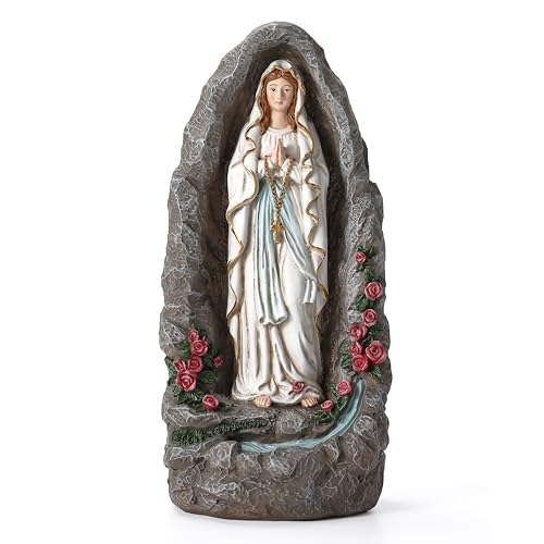 Estatua Nuestra Señora de Lourdes 18 Pulgadas miniatura 1