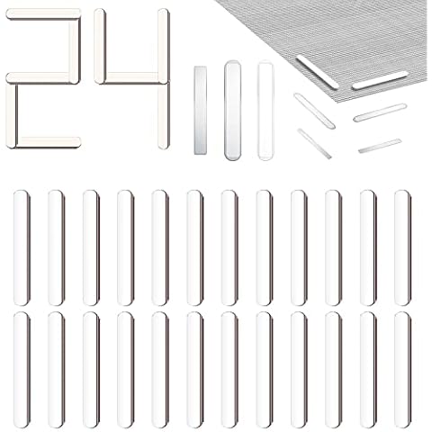 Self-Adhesive Magnetic Strips, 24 PCS Magnet for Window Mosquito Net, Punch-Free, Universal Magnets for Insect Protection Fly Screen, Easy Installation Cover
