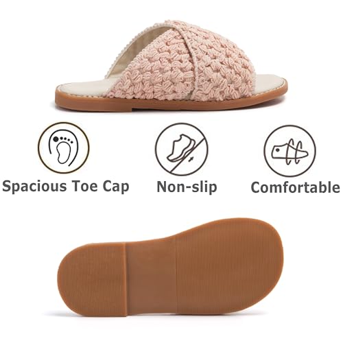 Image of THEE BRON Girls Cute Slip-On Slippers Stylish Sandals for Toddlers & Kids