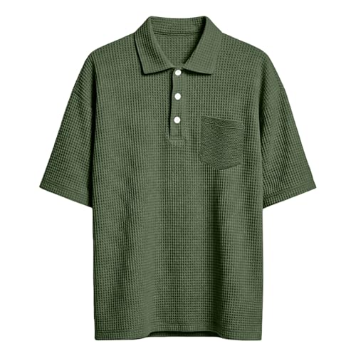 Polo de golf uni classique et léger à manches courtes coupe décontractée - 3