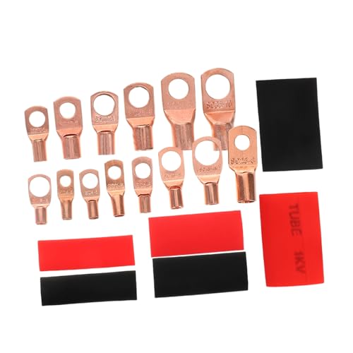 Terminales de latón con conectores termorretráctiles kit de 160 piezas para coche y hogar 1