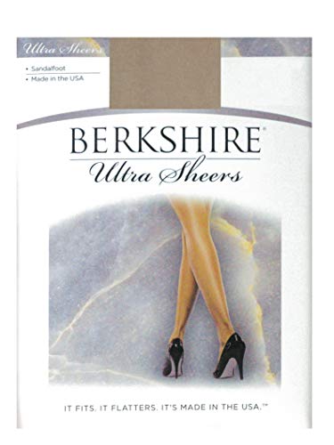 Image of Berkshire Women's Ultra Sheer Non-Control Top Pantyhose - Sandalfoot 4408, Nude, 1