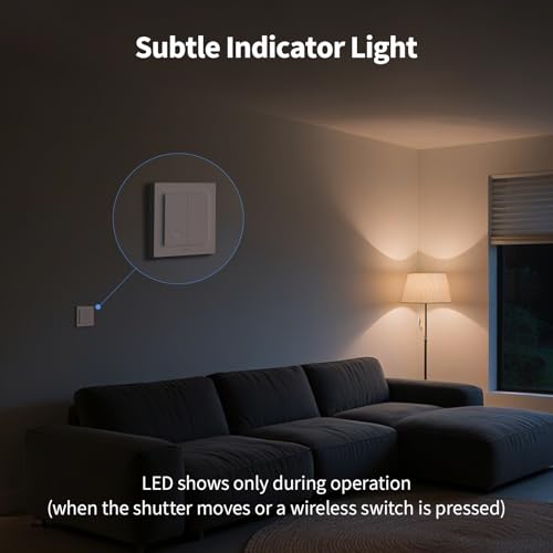 Aqara Przełącznik Migawki H2 EU - Matter, Protokół Thread/Zigbee, do Rolet/Żaluzji, 2 przyciski bezprzewodowe, obsługuje Apple Home, Alexa, Home Assistant i Google Home (wymagany przewód neutralny)