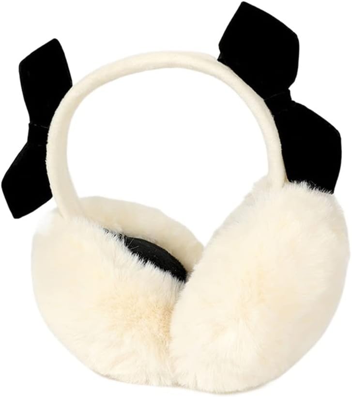 Women's Bow Earmuffs Winter Imitation Warm Plush
