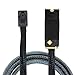 AoQhir M.2 (M-Key) to SAS SFF-8643 HD Cable,High-Speed Plug and Play Server Data Cable Compatible with RAID Controller, U.2 NVMe SSD, Storage Expansion (0.5M/19.68in)
