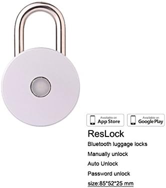 ResLock (Silver) - Smart Bluetooth 4.0 Padlock. Secure your bike, shed or even your gym locker with a robust and retro-style smart padlock! No need for combinations or keys, by controlling the ResLock