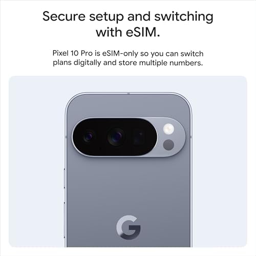 Google Pixel 10 Pro - Unlocked Smartphone with Gemini - Obsidian - 128 GB — view 13