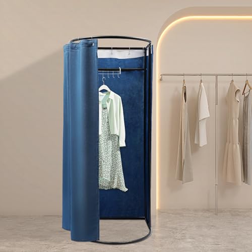 Cabina de Cambio Portátil Pop-Up, 78.7" Altura, Tienda de Privacidad con Cortina, Capacidad 66 lbs para Eventos, Camping, Fotografía (Azul) miniatura 5