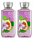 Bath and Body Works Brown Sugar & Fig Shower Gel 10 Oz 2 Pack (Brown Sugar & Fig)