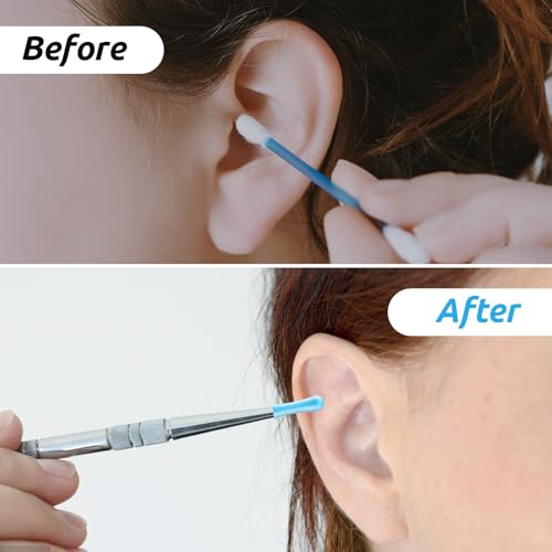 Piriuuo 120 Stück Silikon Ohrreiniger Kopf, Ohrenschmalz Entferner Ohrlöffel Zubehör Silikon Ohrlöffel Ersatzspitzen Glatt Weich Hrenschmalzentferner Ersatzspitze EarCleaner Zubehör Ohrreinigungsset