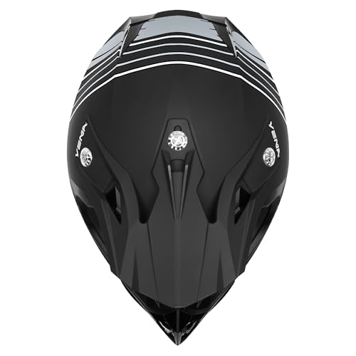 Image of YEMA Adults Dirt Bike Helmets, Ventilated Motocross ATV Dirtbike Offroad BMX MX Helmets, DOT Approved Motorcycle Helmets, YM-915, Black