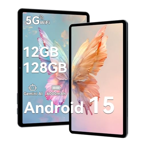 TABWEE T80 Android 15 Tablet 10 Zoll, 12GB RAM + 128GB ROM (Erweiterbar auf 2TB), 5G WiFi, Gemini AI, 6000mAh Akku. Perfekt für Gaming mit Dual-Kamera, BT5.0, OTG & Type-C. Neuestes Modell 2025 TABWEE T80 Android 15 Tablet 10 Zoll, 12GB RAM + 128GB ROM (Erweiterbar auf 2TB), 5G WiFi, Gemini AI, 6000mAh Akku. Perfekt für Gaming mit Dual-Kamera, BT5.0, OTG & Type-C. Neuestes Modell 2025