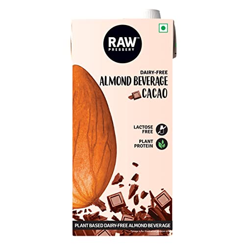 Image of RAW Pressary Almond Bevarage Cacao | Chocolate Flavoured Almond Drink | Lactose Free | Vegan Drink | 1L