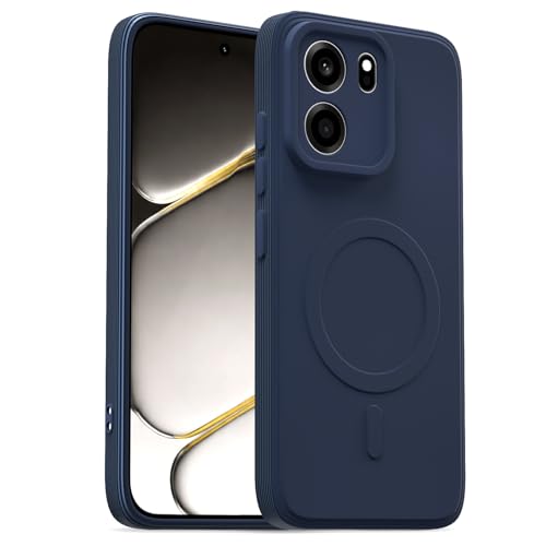 Image of Pikkme Back Cover for OnePlus Nord CE 6 5G Soft Matte Silicone Mag-Safe Design (Mag-Safe Not Support) Camera Protection | Slim Fit Bumper Cover (Blue)