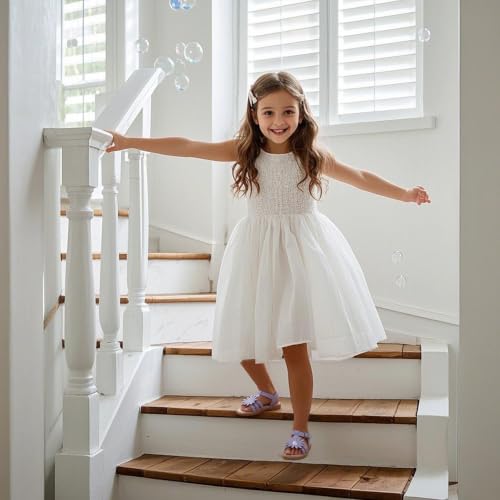 Image of Kiderence Toddler Flower Girl Sandals Open Toe Dress Shoes Wedding Party