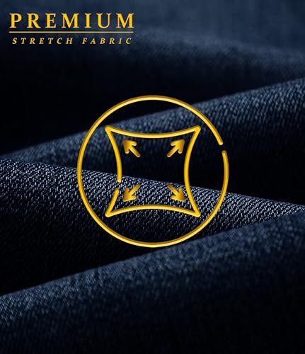 Image of ETHANOL Men's Straight Knit Denim Jeans