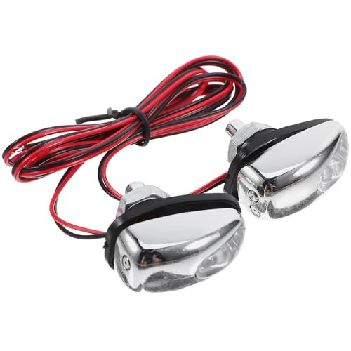 HOODANCOS 2 piezas Boquillas LED para Lavaparabrisas Delanteras con Luz Azul Repuesto Resistente para Limpieza de Parabrisas Diseño y Duradero para Coches Instalación Sencilla y Efecto