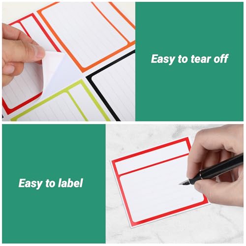 120 Stück Umzugsetiketten 9,5 x 10,5 cm-selbstklebende Beschriftungsetiketten-ideal für Büro, Küche und...